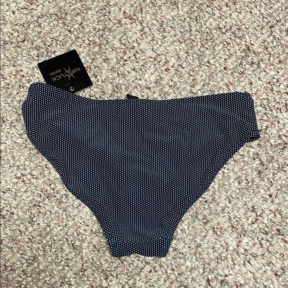 Nip Tuck Swim Women's Blue Bikini Bottom - Picture 7 of 7
